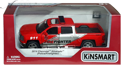 Машинка Kinsmart Chevrolet Silverado Police / Firefighter KT5381WPR