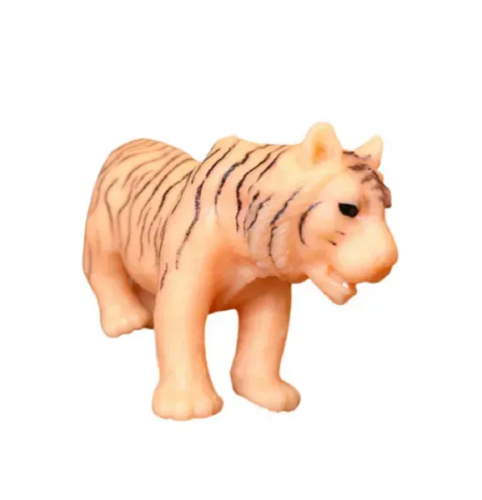 Игрушка силиконовая антистресс, дикие животные Тигр 14см  03723