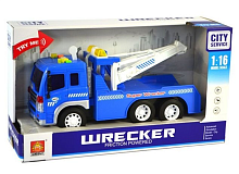 Игрушка Машинка Эвакуатор с Краном инерционная свет и звук 26 см  WY330B