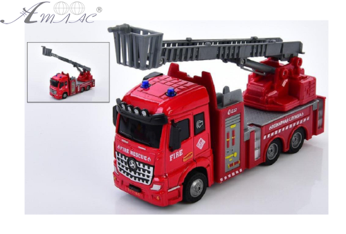 Игрушка Машинка Пожарная  16см свет, звук в коробке XG877-A61В