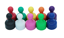 Магніт неодимовий Пішак для дошки 12х20мм 1 шт Зелений світлий  16815