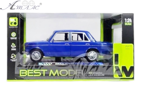 Машинка Best Model ВАЗ 2106 Жигулі Синє світло звук пластик 18см  D700-11D фото 3