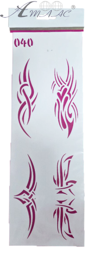 Трафарет для декора мягкий, самоклеящийся № 040 ТМ-040 Трафарет для декора мягкий, самоклеящийся № 040 ТМ-040