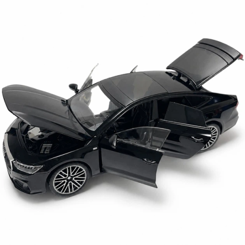 Машинка Автоэксперт Audi A7 черная 20см двери свет звук  1904-17 фото 3