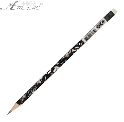 Олівець графітний Zibi круглий HB "Пірати" з ластиком ZB2306 Олівець графітний Zibi круглий HB "Пірати" з ластиком ZB2306