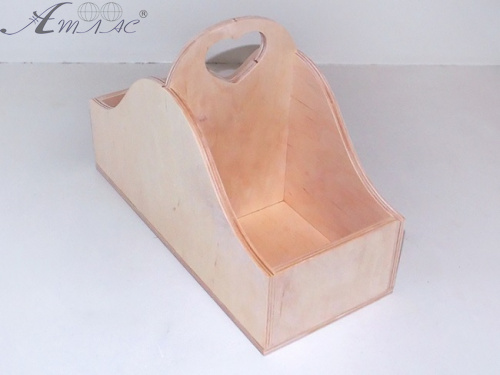 Дерев'яний короб з ручкою 29*20,5*13см. сердце  0722