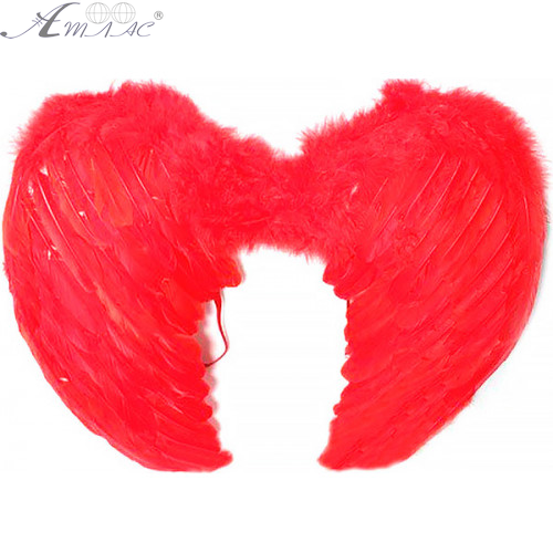 Іграшка Крила Ангела Червоні карнавальні ПЕРО 45 х 33см  03788