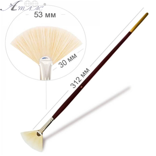 Пензлик щетина Віяловий KOLOS №  8  6007