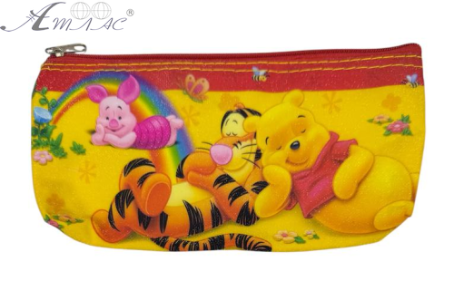 Пенал школьный Мультяшный микс Винни Пух на 1 отделение  07518