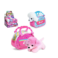 Іграшка М'яка Собачка в сумці 16 см кольору мікс  06544