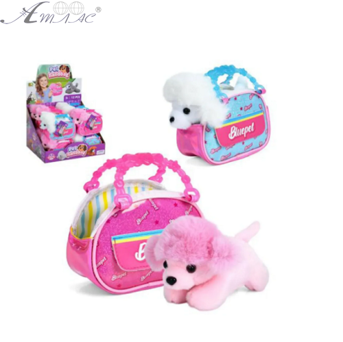 Іграшка М'яка Собачка в сумці 16 см кольору мікс 06544 Іграшка М'яка Собачка в сумці 16 см кольору мікс 06544