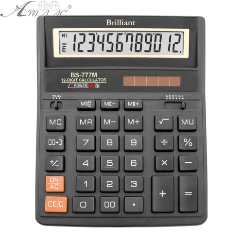 Калькулятор Brilliant BS-777M наст. 12разр. 2живл. 205*159мм