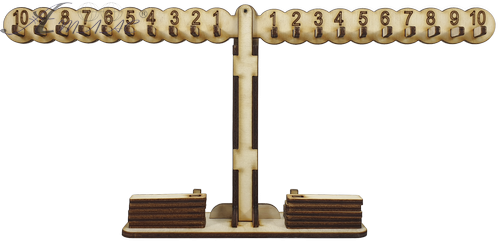 Ваги Математичні з фанери 33,5 х 5 х 15,5 см AS-7127, О-00025