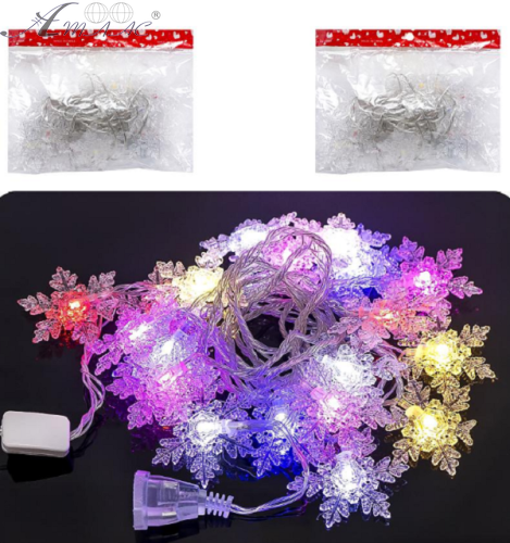 Гірлянда Сніжинка Електрична LED 4 м  D-24