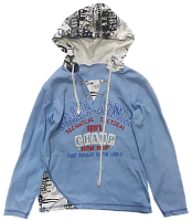 Кофта махрова з вишивкою та капюшоном, р. 56 (28) 15817