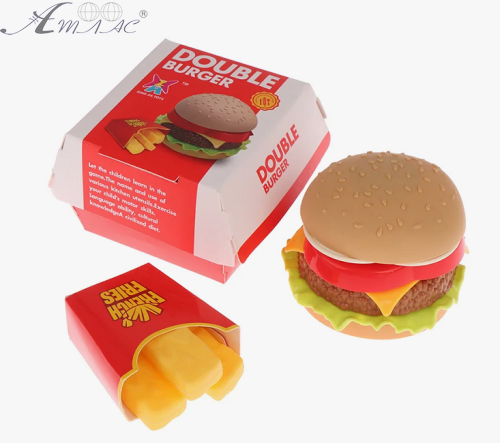 Игрушка Пирамида пластиковая Гамбургер 10 х 10 см   XJ326Y-115