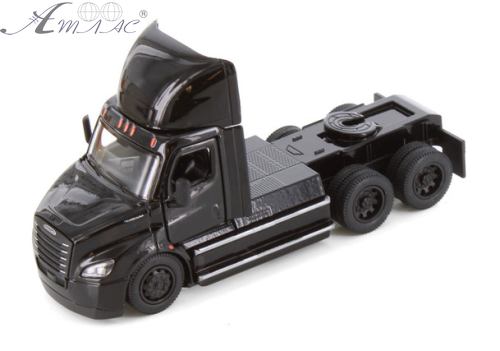 Машинка Kinsmart Freightliner eCascadia вантажівка Чорний  KT5466W-2