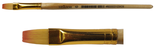 Кисть нейлон Плоская № 6 JO *2342 Кисть нейлон Плоская № 6 JO *2342