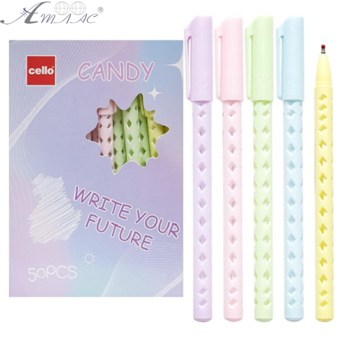 Ручка шариковая Cello Candy синяя 0,5мм  CL2371