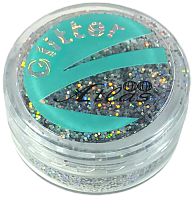 Блестки (Глиттер) большие Голографические Атлас 3 гр - Серебро AS-2461