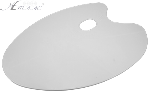 Палитра овальная № 4 без лунок большая 40 х 28 см AS-0223, К-3070м