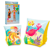 Intex Нарукавники  23 * 15 см 3 - 6 лет море   58652EU  
