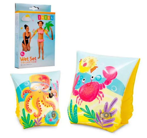 Intex Нарукавники  23 * 15 см 3 - 6 лет море   58652EU  