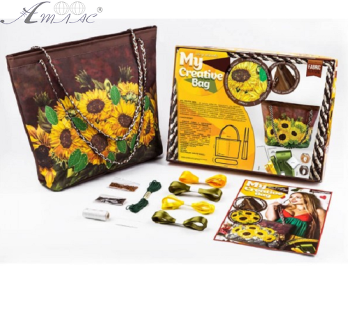 Набір для творчості Вишивка сумки Стрічками та бісером My Creative Bag  МСВ-01-03 фото 2