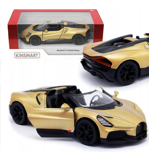 Машинка Kinsmart Bugatti Mistral кабрио метал инерция  KT5480W фото 2