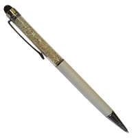 Ручка шариковая со стразами внутри, перламутровая 16506