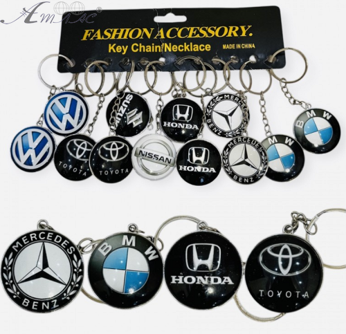 Брелок Марки авто круглий мікс 3,6 см 25-2-652 Брелок Марки авто круглий мікс 3,6 см 25-2-652