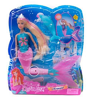 Кукла Defa Lucy Русалка со светящимся хвостом  8243