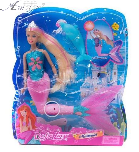 Лялька Defa Lucy Русалка зі світловим хвостом 8243 Лялька Defa Lucy Русалка зі світловим хвостом 8243