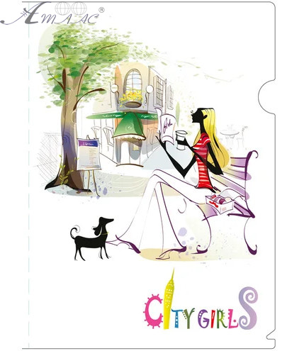 Папка куточок А4 Leo City Girls  L6004
