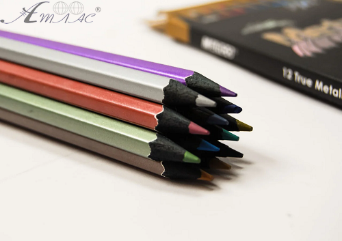 Олівці кольорові Marco Metallic 12 кольорів шестигранні 5101В-12СВ фото 2 Олівці кольорові Marco Metallic 12 кольорів шестигранні 5101В-12СВ фото 2