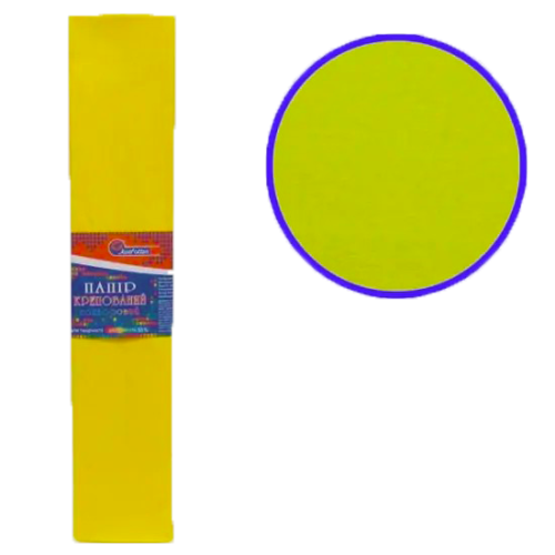 Бумага гофрированная Желтая 50х200см 55% цена за 10шт KR55-8030 Бумага гофрированная Желтая 50х200см 55% цена за 10шт KR55-8030