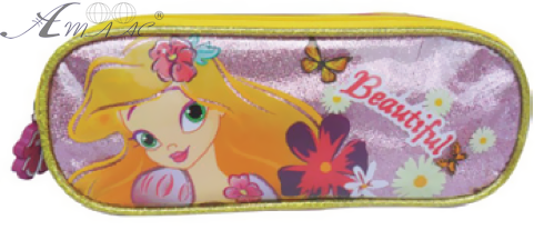 Пенал шкільний LUCKY тканина, клейонка Beautiful РС14061