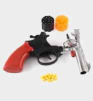 Игрушка Пистолет Револьвер под пистон 16см  1092 