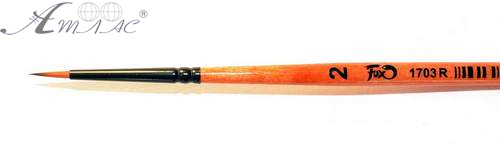 Кисть синтетика Круглая FOX № 2 художественная Кисть синтетика Круглая FOX № 2 художественная