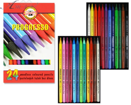 Олівці кольорові Koh-i-Noor 24 кольору без оболонки 8758 Олівці кольорові Koh-i-Noor 24 кольору без оболонки 8758