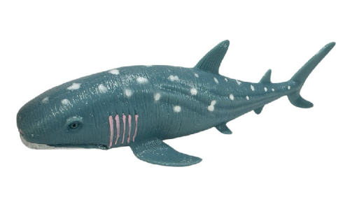 Игрушка силиконовая антистресс Акула голубая в крапинку 21см  05687