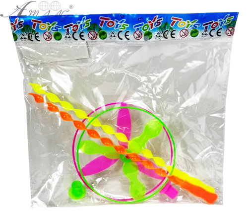 Игрушка Вертолет леталка 15см с запускалкой 14533 Игрушка Вертолет леталка 15см с запускалкой 14533