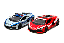 Машинка Kinsmart Lamborghini Revuelto Police/Firefighter Edition метал  KT5459WPR