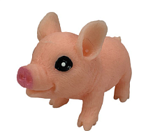 Іграшка Силіконова тягучка Порося рожеве 6см  08545