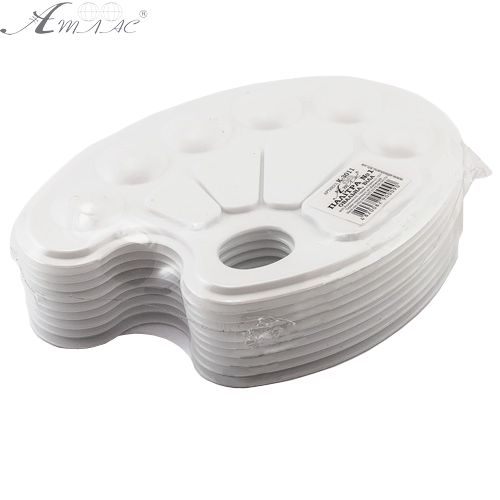 Палітра овальна № 1 супер-біла 23 х 17,5 см  AS-0018 фото 2