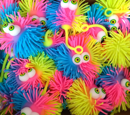 Игрушка Силиконовый Ежик с глазами Светящийся 10см  08302