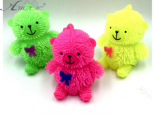 Іграшка Силіконова тягучка Ведмедик світло 7см Йо-Йо  05690