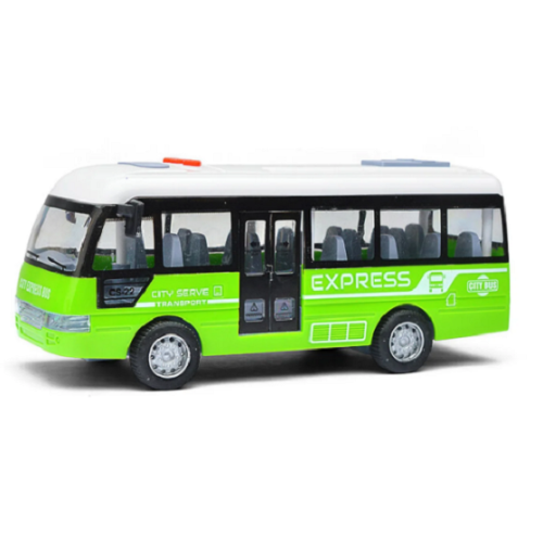 Игрушка Автобус со светом и звуком инерционный 19 см  YM9907F фото 2