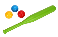 Игрушка Бита для Бейсбола и три мяча пластик  4968 