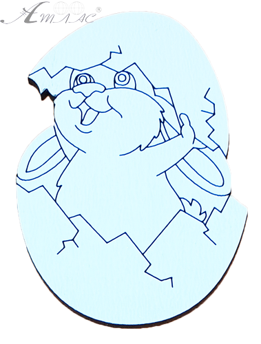 Сувенир "Зайка в пасхальном яйце" 7 см AS-6231